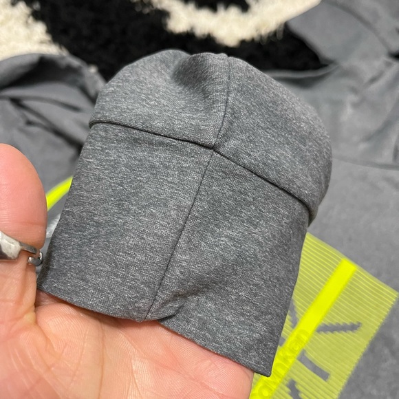 NWT Men’s Size Small Calvin Klein Linear Logo Print Drawstring Hoodie In Gray - Picture 12 of 12